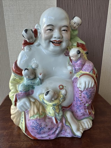 Vintage famille rose buddha - famille,
