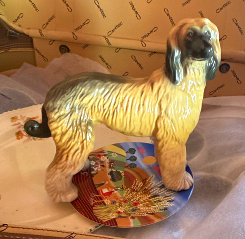 Hand painted ceramic afghan - painted,