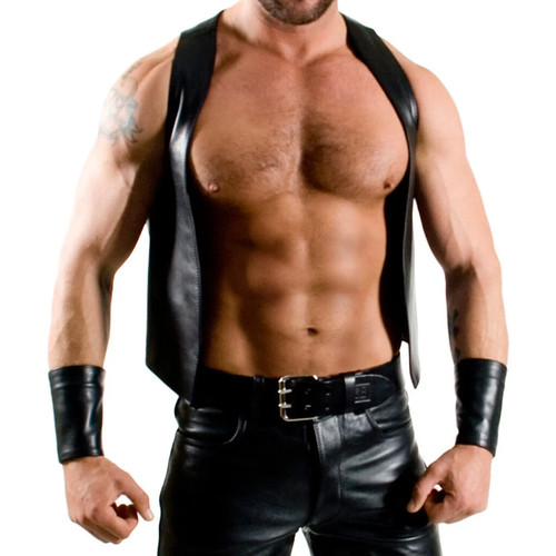Men black genuine leather - men's,