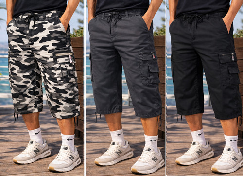 Mens shorts elasticated - mens,