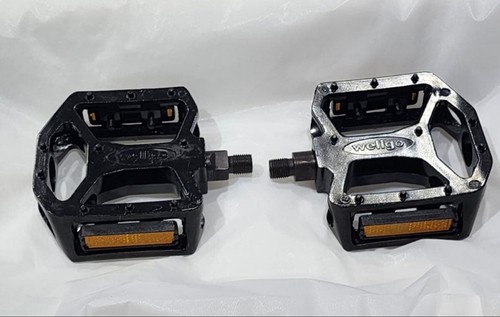 Wellgo flat pedal black set - wellgo,