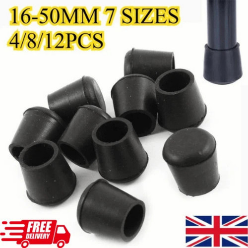 Rubber chair ferrule - 4x,