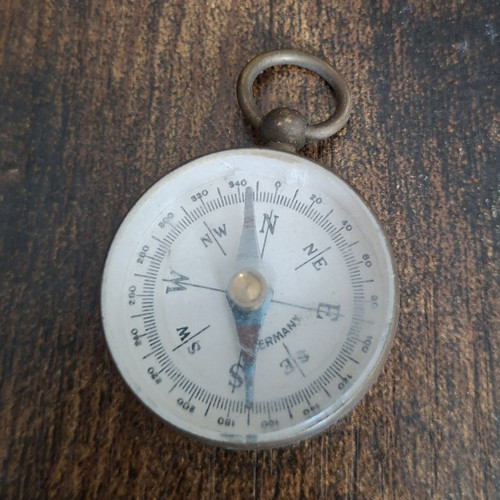 Vintage german brass pocket - vintage,