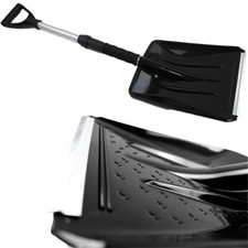 Snow Shovel Extendable Telescopic Handle Aluminium Plastic Lightweight 68-86cm