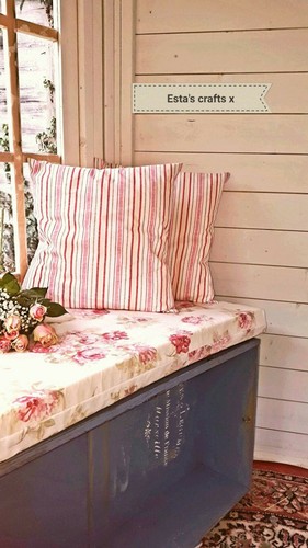 Seat pads shabby chic - , custom