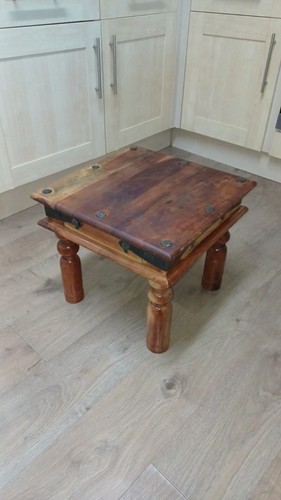 Solid wood rustic coffee - solid,