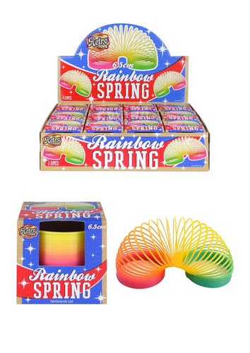 Rainbow spring 5cm slinky - rainbow, 6.5cm,