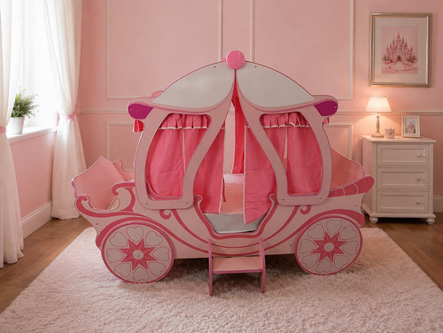 Pink pumpkin carriage bed for - carriage,