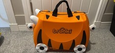 Trunki Tiger Kids' Ride-On Suitcase Orange/Black, Luggage, One Handle