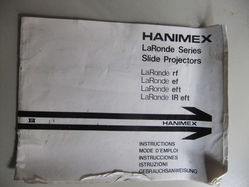 Instructions slide projector