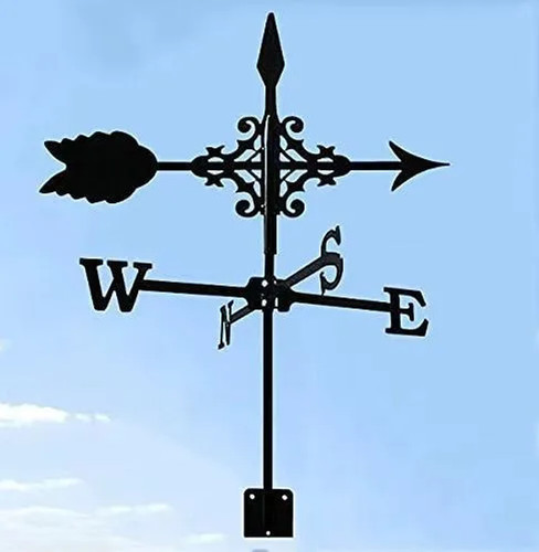Witch metal weathervane - metal, garden