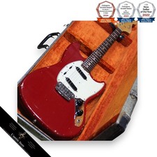 Fender Duo Sonic II Red 1966 Electric Guitar with Original Pickups and Controls