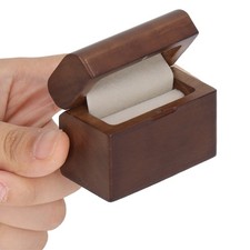 Vintage Wooden Ring Box Matte