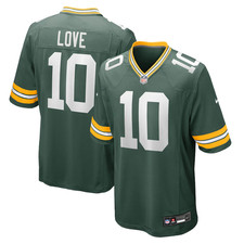 Men's Packers #10 Love Green Player Game Stitched Jersey