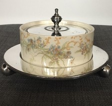 Antique W Wood Co Butter Dish