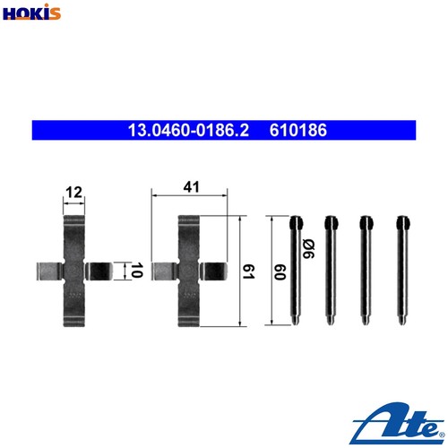 Accessory kit disc brake - disc, pad