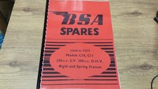 BSA C10 C11 PARTS BOOK 1949-53