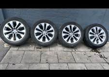 4x 19in TOYOTA RAV4 ALLOY WHEELS SET + TYRES GENUINE SILVER 2019+