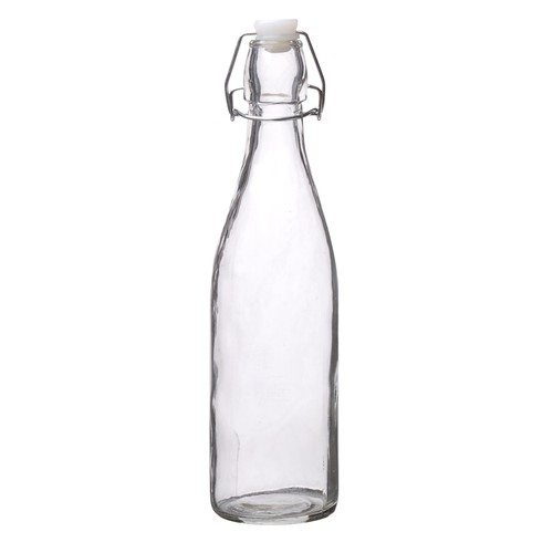 Glass bottle with clip top - with,