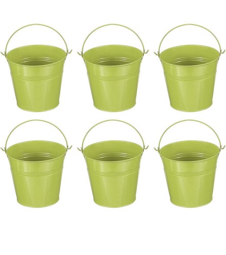 Small metal buckets - metal,