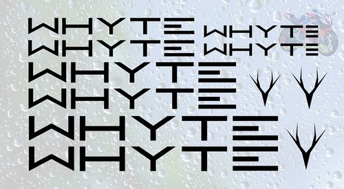11pc whyte decal sticker - whyte, set