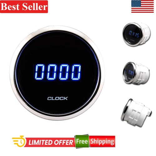 52mm waterproof digital clock - waterproof,