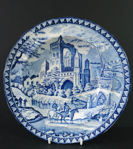 Antique staffordshire blue and - staffordshire,