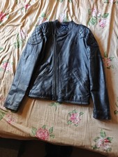 Superdry Men's the Indy Custom Leather Biker Jacket Large