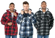 Hazy Blue Hooded Lumberjack