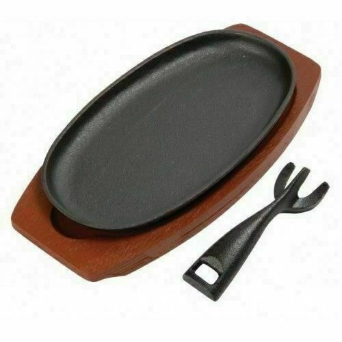 Cast iron sizzle platter steak - platter,