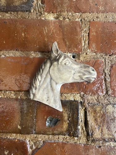 Ceramic horse head sculpture - horse,