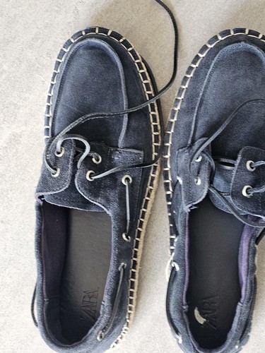 Mens new zara blue suede - blue,