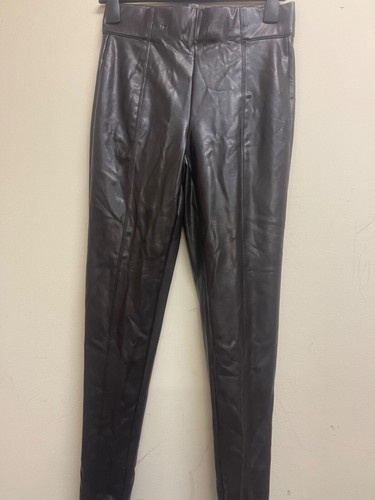 High waisted leather - m&s,