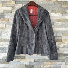 Kenzo Jungle Vintage Blazer Jacket Zebra Print Formal Size 42