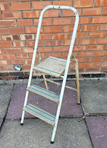 Vintage step ladders metal - vintage,