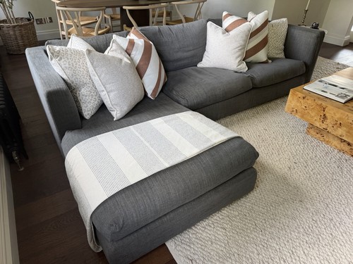 Flexform grey shape sofa 4 - grey, sofa,