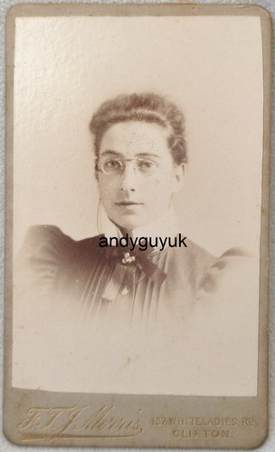 Cdv lady pince nez - cdv,