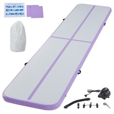 Purple Inflatable Air Tumbling Track Gymnastics Mat Training Sports Home Gym 6M