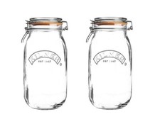 2 x Kilner 2L Round Clip Top