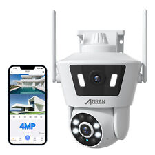 ANRAN Dual Lens 24H Record Security Camera Wireless WiFi 4MP PTZ Home Outdoor