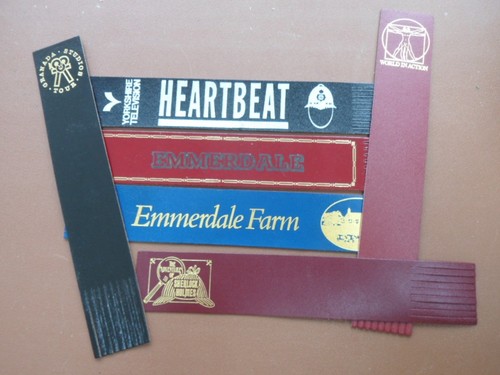 Vintage leather bookmarks - leather,