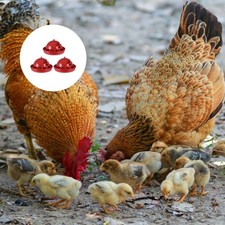  3 PCS Poultry Water Feeder Chicken Drinker Watering Bowl Automatic Waterer Cups