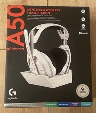 Logitech G Astro A50 Lightspeed Wireless Gaming Headset & Base Station - White