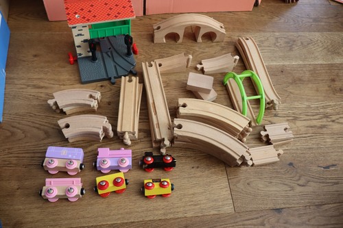 Mixed brands wooden train set - mixed,