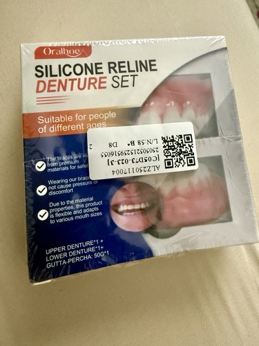 Silicone reline denture set - denture,