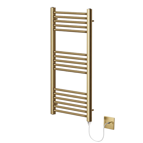 Brushed brass electric heated - brushed,