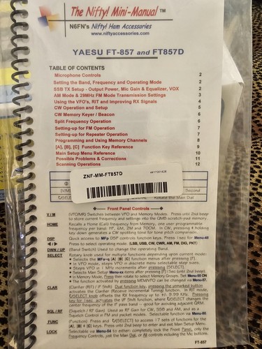 Yaesu nifty mini manual for - yaesu,