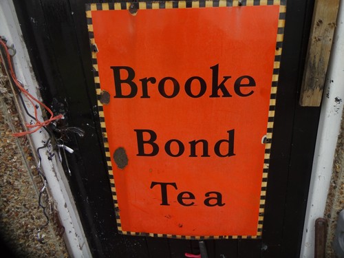 Vintage enamel sign - vintage,
