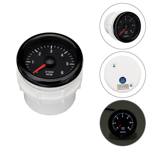 52mm 6000 rpm tachometer - 52mm,
