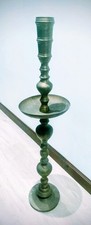 stunning 39" Tall Vintage Brass Candle Stick low price item requires some tlc